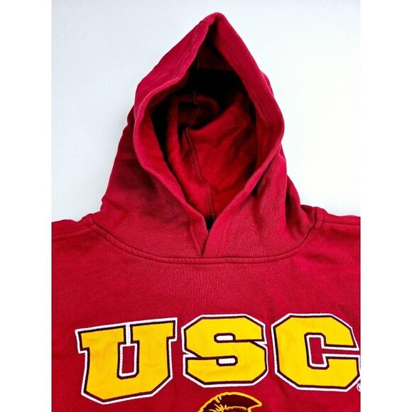 Reebok Heisman Collection Size XL 18/20 Youth USC Trojans Red Pullover Hoodie - Picture 9 of 9